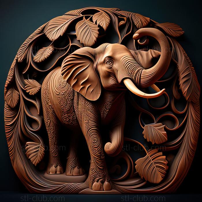 3D model st Batyr elephant famous animal (STL)